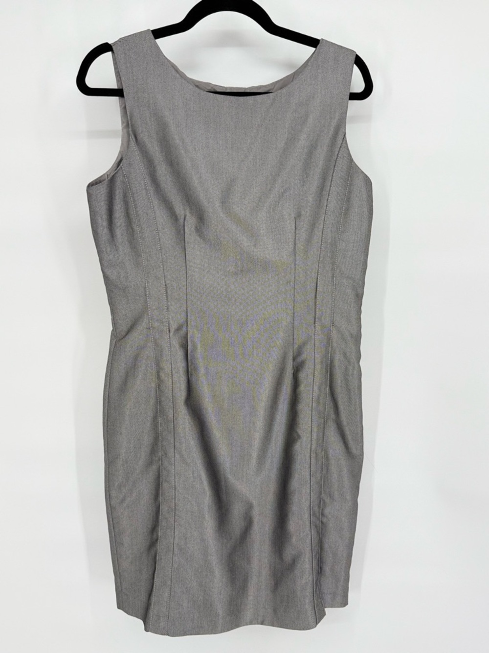 Calvin Klein Belted Sheath Dress‎ Women's 12 Sleeveless Tailored Career Office - Picture 9 of 12